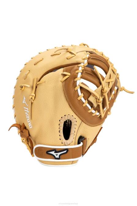 Mizuno franchise serie honkbal eerste honkhandschoen 12,5" uniseks accessoires geelbruin(f878) VZJP673