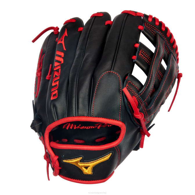 Mizuno pro austin riley 11,75" honkbalhandschoen uniseks accessoires zwart-rood (r901) VZJP596