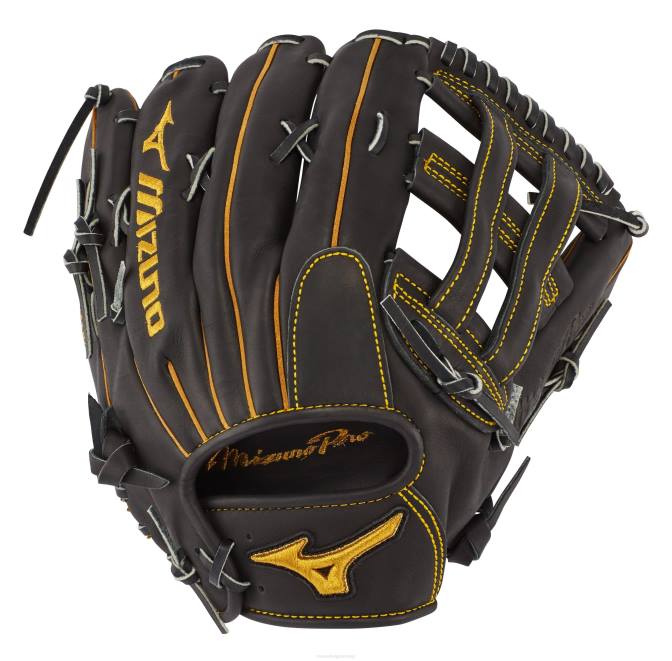 Mizuno pro outfield honkbalhandschoen 30 cm diepe zak uniseks accessoires zwart(rg90) VZJP814