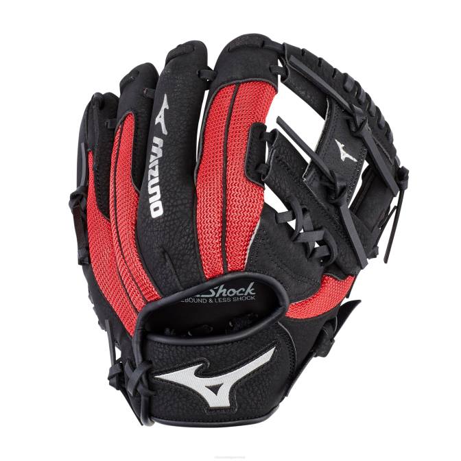Mizuno prospect serie powerclose honkbalhandschoen 10" uniseks accessoires zwart-rood(r901) VZJP1006