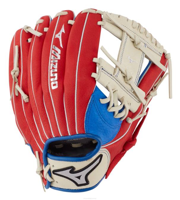 Mizuno prospect serie powerclose honkbalhandschoen 11" uniseks accessoires rhroyal-rood(r520) VZJP983