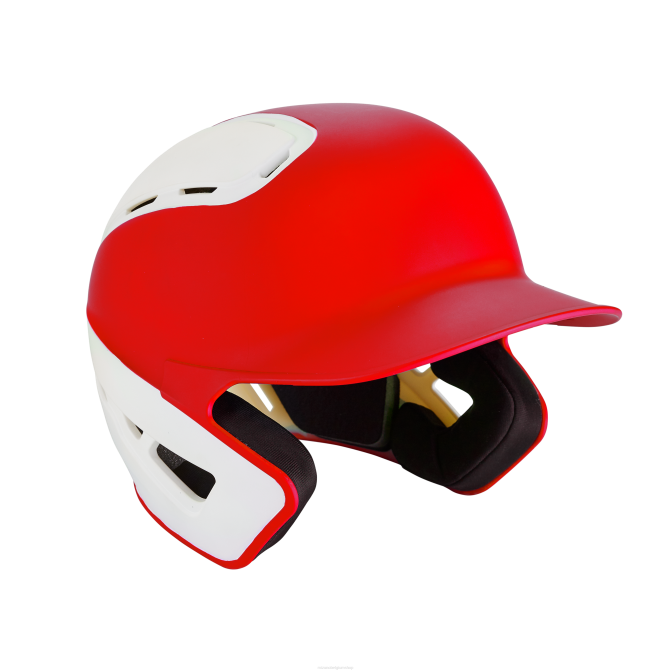 Mizuno b6 slaghelm voor honkbal jeugd accessoires rood-wit(1000) VZJP910