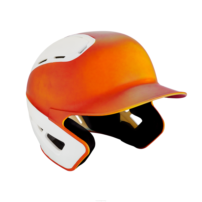 Mizuno b6 slaghelm voor honkbal uniseks accessoires oranje-wit(2000) VZJP806