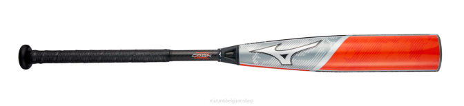 Mizuno crbn2-big barrel usssa honkbalknuppel (-10) jeugd accessoires grijs-oranje(9120) VZJP548