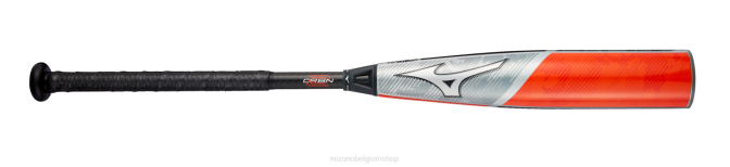 Mizuno crbn2-big barrel usssa honkbalknuppel (-8) jeugd accessoires grijs-oranje(9120) VZJP550