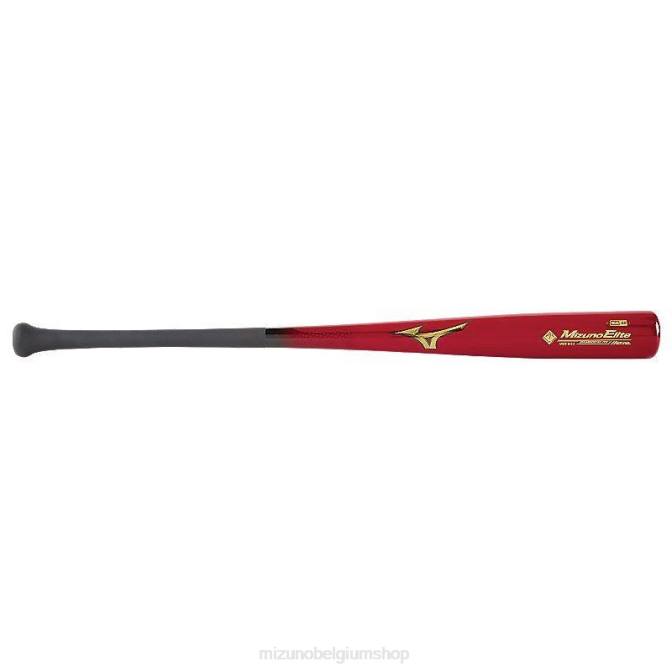 Mizuno mze 243 bamboe elite houten honkbalknuppel uniseks accessoires donkerkers-matzwart(1690) VZJP802