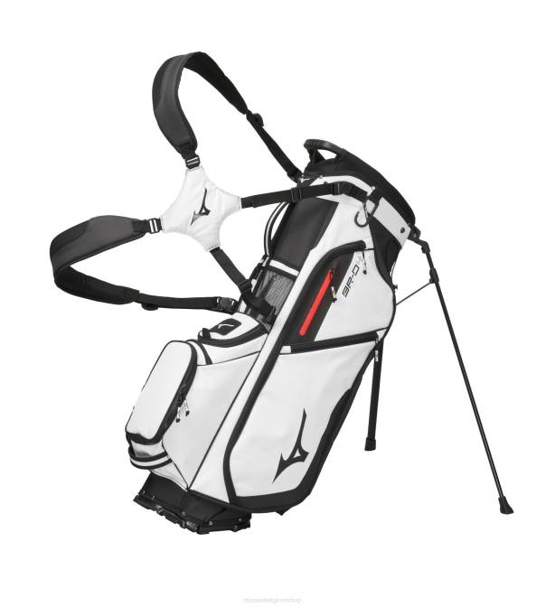 Mizuno br-d4 6-voudige standbag uniseks accessoires wit-zwart(0090) VZJP468