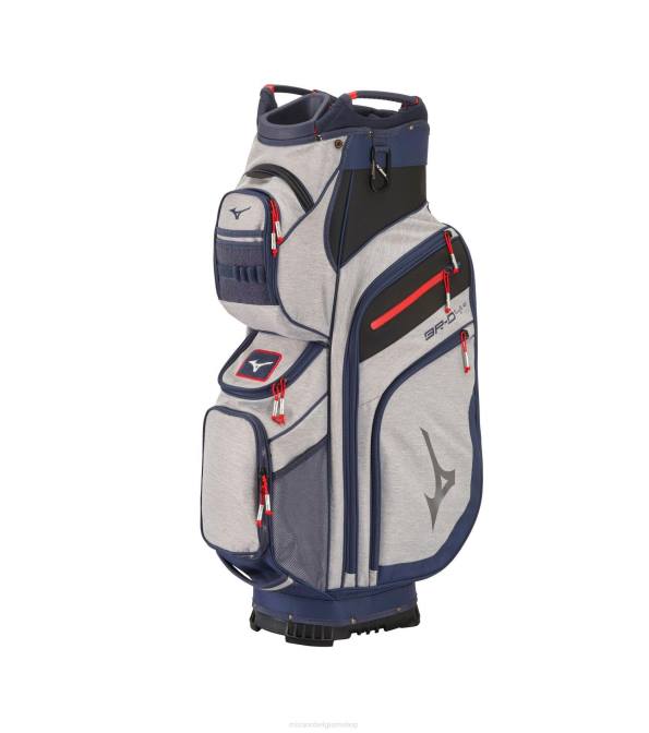 Mizuno br-d4c cartbag uniseks accessoires grijs gemêleerd-navy(9551) VZJP479