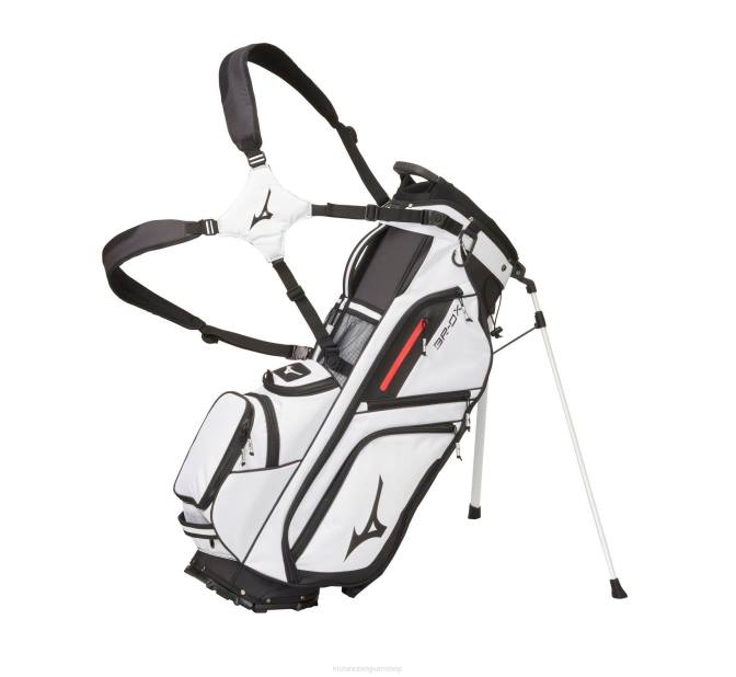 Mizuno br-dx 14-voudige hybride standbag uniseks accessoires wit-zwart(0090) VZJP473
