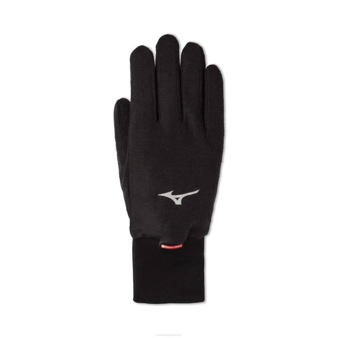 Mizuno adem thermo fleece handschoenen uniseks accessoires zwart(9090) VZJP383
