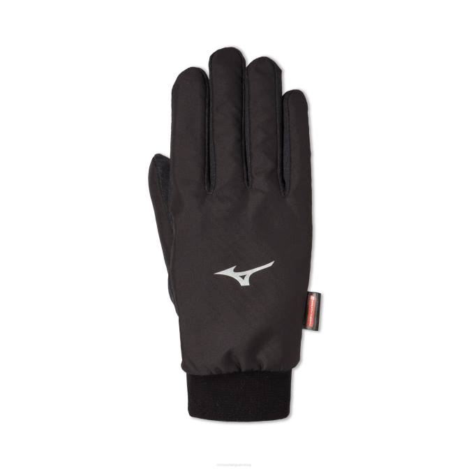 Mizuno breath thermo windbeschermingshandschoenen uniseks accessoires zwart(9090) VZJP381