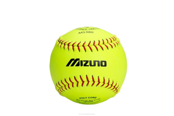 Mizuno ms380 12 inch softbal (dozijn) uniseks accessoires optischgeel(3535) VZJP1692