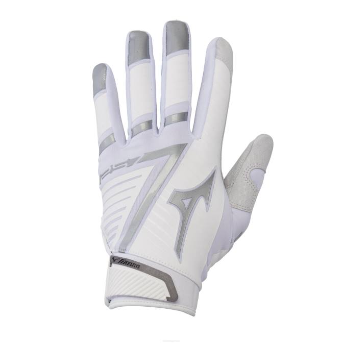 Mizuno f-257 softbal slaghandschoen vrouwen accessoires wit-zilver(0073) VZJP1764