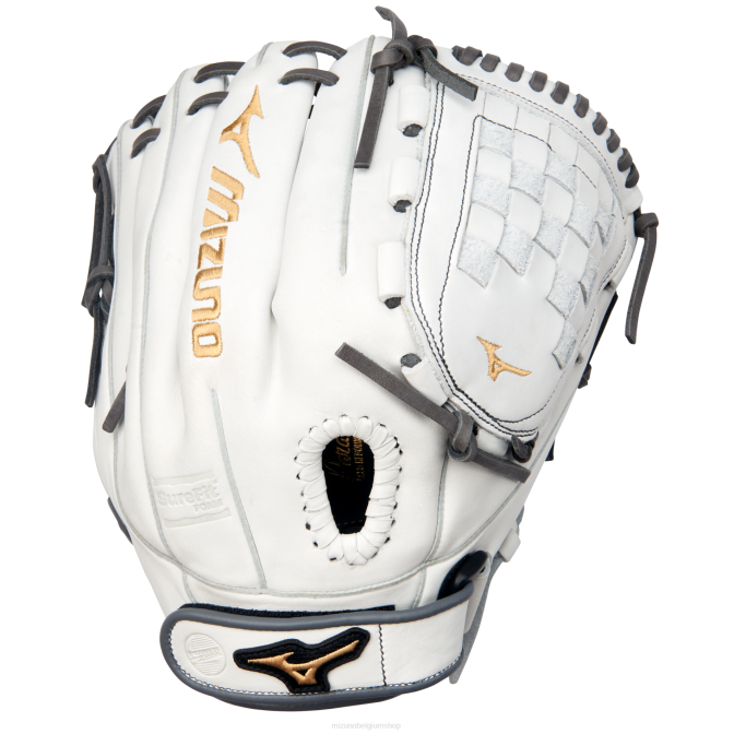 Mizuno mvp prime fastpitch softbalhandschoen 12" uniseks accessoires wit-grijs(r091) VZJP1672