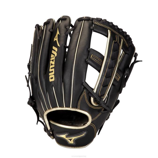 Mizuno mvp prime se slowpitch softbalhandschoen 12,5" uniseks accessoires zwart-goud(r974) VZJP1772