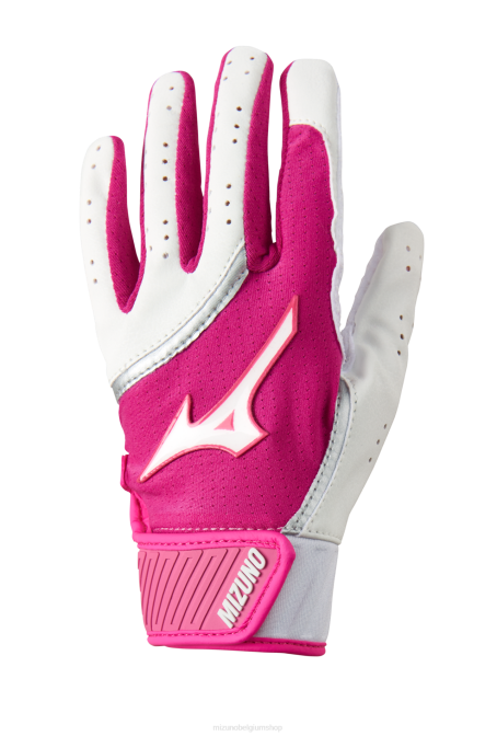 Mizuno mvp tee ball slaghandschoen jeugd accessoires wit-roze(0013) VZJP616