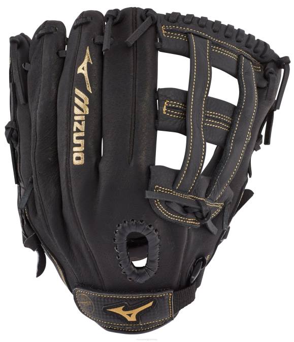 Mizuno premier serie slowpitch softbalhandschoen 12" uniseks accessoires zwart-goud(r974) VZJP1867