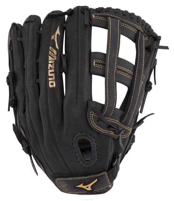 Mizuno premier serie slowpitch softbalhandschoen 13" uniseks accessoires zwart-goud(r974) VZJP1869