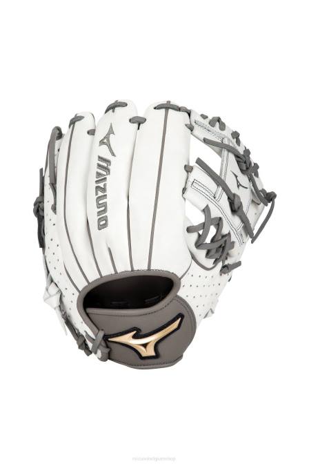Mizuno prime elite infield fastpitch softbalhandschoen 11,5" uniseks accessoires wit-grijs (r091) VZJP1693