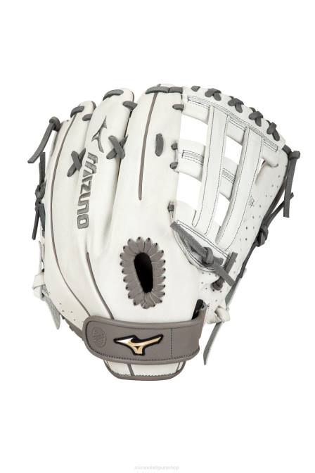 Mizuno prime elite outfield fastpitch softbalhandschoen 13" uniseks accessoires wit-grijs(f091) VZJP1704