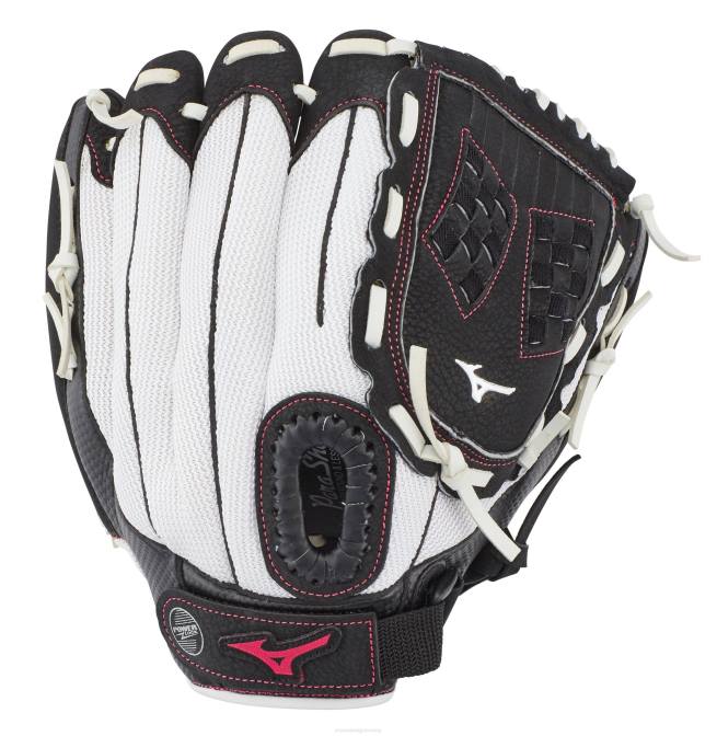 Mizuno prospect finch serie softbalhandschoen 11,5" jeugd accessoires rhwit/zwart VZJP1776