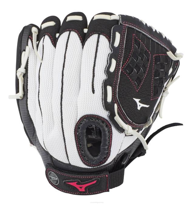 Mizuno prospect finch serie softbalhandschoen 11" jeugd accessoires rhwit/zwart VZJP1745