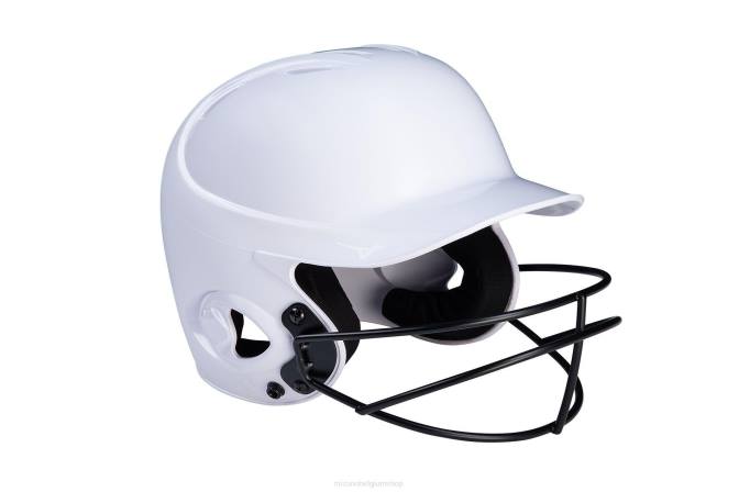 Mizuno MVP-serie solide slaghelm met fastpitch softbalmasker jeugd accessoires wit(0000) VZJP1717