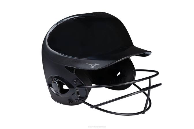 Mizuno MVP-serie solide slaghelm met fastpitch softbalmasker jeugd accessoires zwart(9090) VZJP1718