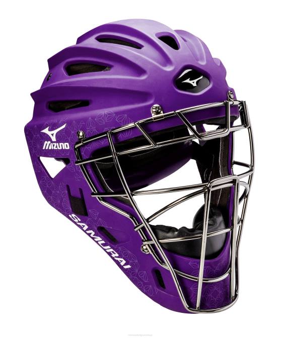 Mizuno samurai fastpitch softbalvangerhelm-g4 vrouwen accessoires paars(6060) VZJP1862