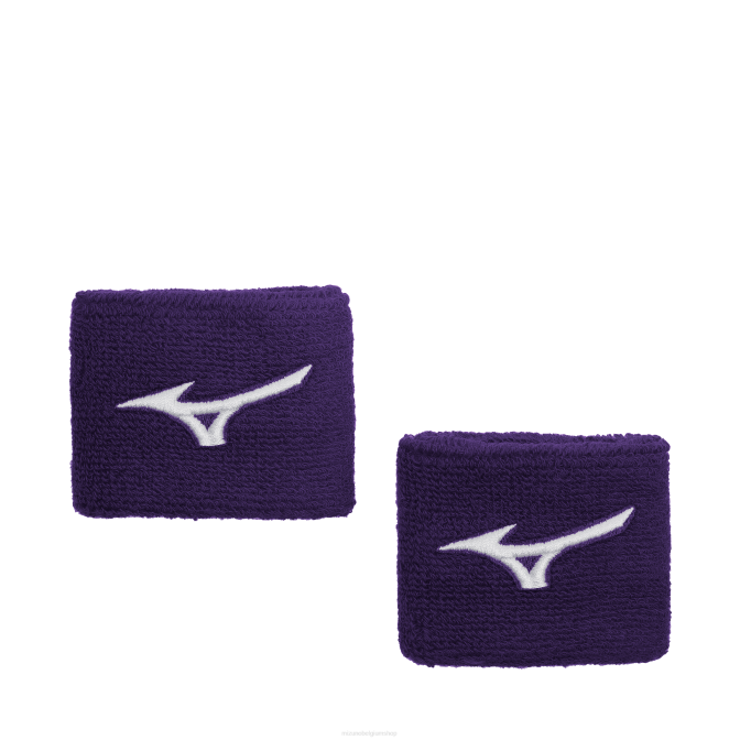 Mizuno 2 inch polsbandjes g2 uniseks accessoires paars(6060) VZJP771
