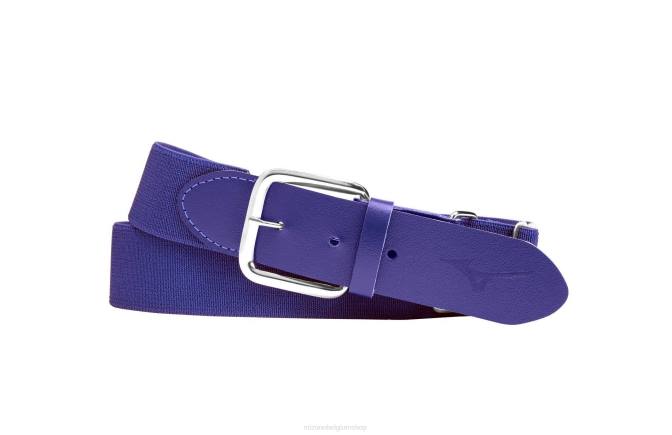 Mizuno klassieke elastische riem uniseks accessoires paars(6060) VZJP724