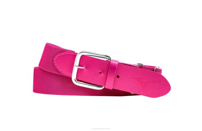 Mizuno klassieke elastische riem uniseks accessoires schokkend roze (1m1m) VZJP718
