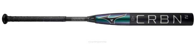 Mizuno crbn2-fastpitch softbalknuppel (-8) uniseks accessoires zwart(9090) VZJP1638