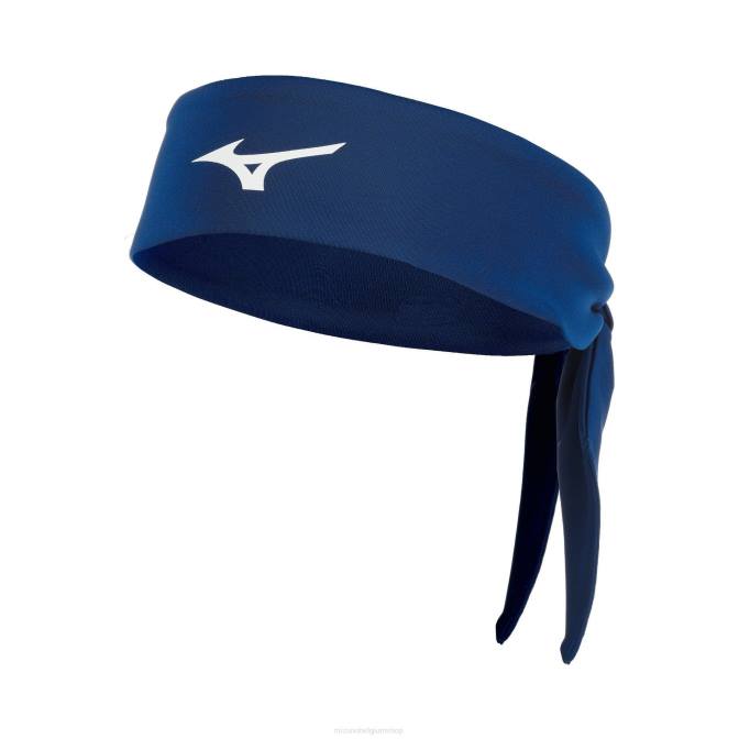Mizuno geknoopte hoofdband uniseks accessoires marine (5151) VZJP2610