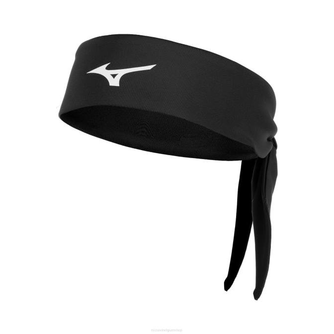 Mizuno geknoopte hoofdband uniseks accessoires zwart(9090) VZJP2608