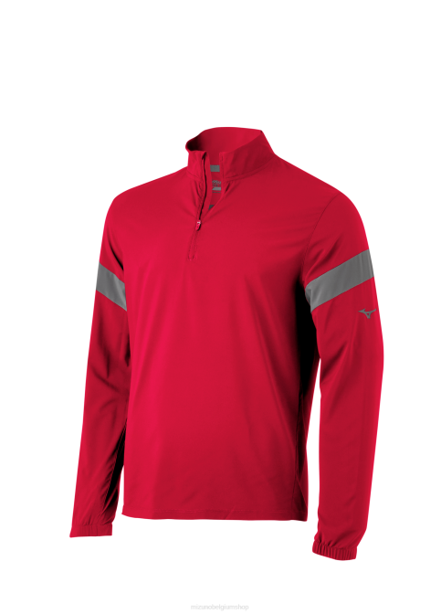 Mizuno slagjack met lange mouwen jeugd kleding roodtint(109i) VZJP1472