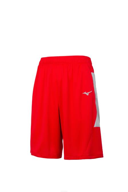Mizuno aeroliet kort jeugd kleding rood-houtskool-schaduw VZJP1570