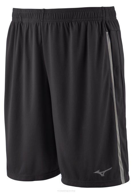 Mizuno icon 8" trainingsshort Heren kleding zwart-houtskool(9092) VZJP1381