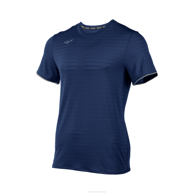 Mizuno atletisch eco-T-shirt met korte mouwen Heren kleding marine (5151) VZJP1450
