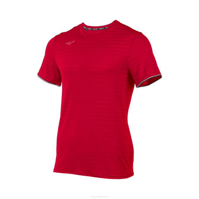 Mizuno atletisch eco-T-shirt met korte mouwen Heren kleding rood(1010) VZJP1449