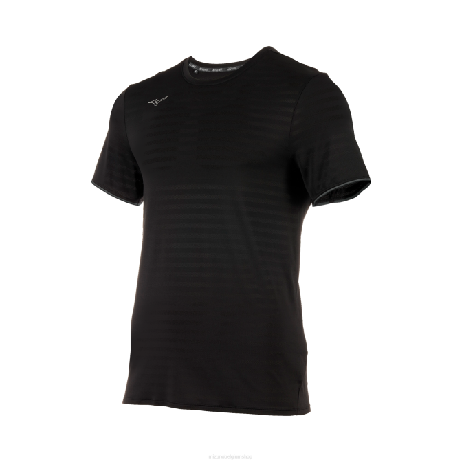 Mizuno atletisch eco-T-shirt met korte mouwen Heren kleding zwart(9090) VZJP1448