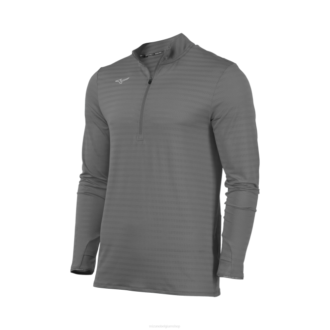 Mizuno atletische eco 1/2 ritssluiting Heren kleding stille schaduw(9i9i) VZJP1457