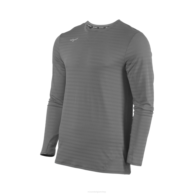 Mizuno atletische eco lange mouw Heren kleding stille schaduw(9i9i) VZJP1447