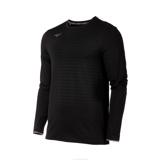 Mizuno atletische eco lange mouw Heren kleding zwart(9090) VZJP1443
