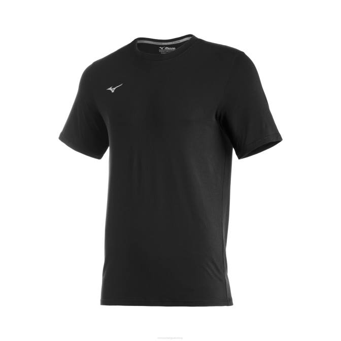 Mizuno comp diamond korte mouwen crew jeugd kleding zwart(9090) VZJP1537