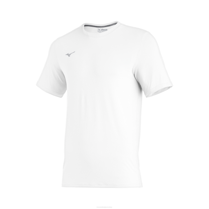 Mizuno comp diamond korte mouwen crew uniseks kleding wit(0000) VZJP1491