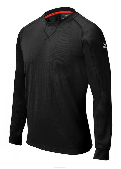 Mizuno comp trainingsshirt met lange mouwen jeugd kleding zwart(9090) VZJP2558