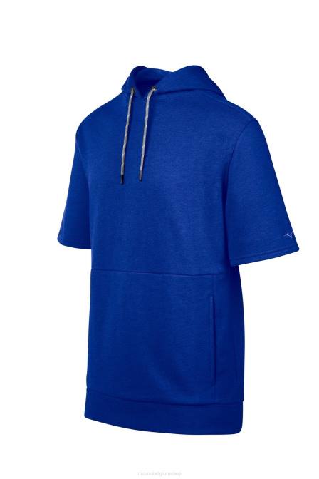 Mizuno game time hoodie met korte mouwen uniseks kleding koninklijk(5252) VZJP1481