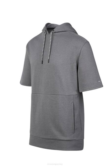 Mizuno game time hoodie met korte mouwen uniseks kleding stille schaduw(9i9i) VZJP1482