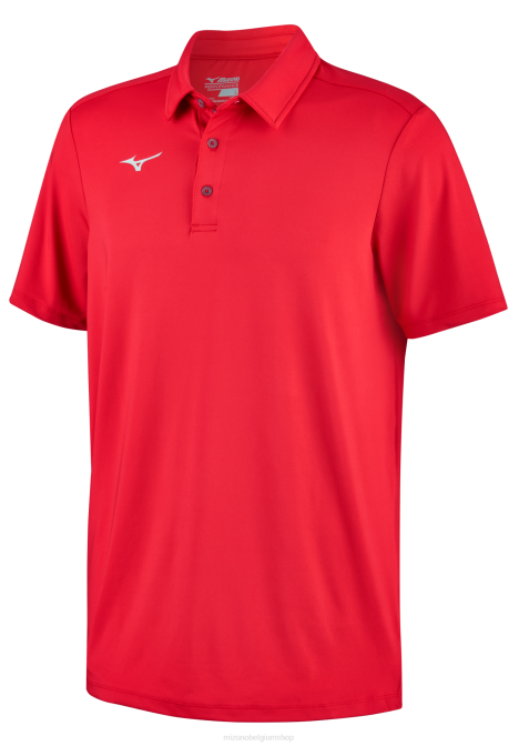 Mizuno versnellen polo Heren kleding rood(1010) VZJP1355